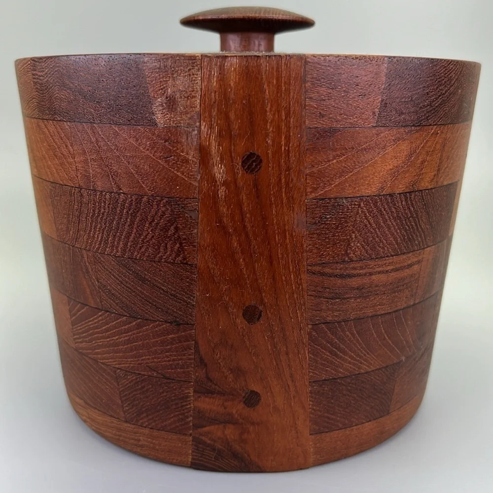 Vintage Ernest Sohn Teak Canister